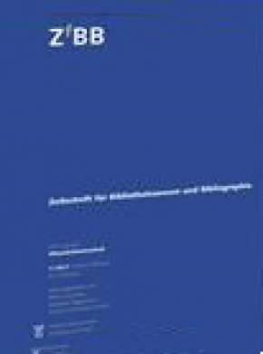 Zeitschrift Fur Bibliothekswesen Und Bibliographie期刊