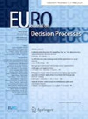 Euro Journal On Decision Processes期刊