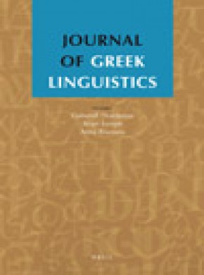 Journal Of Greek Linguistics期刊