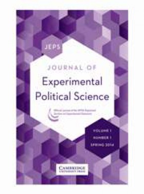 Journal Of Experimental Political Science期刊