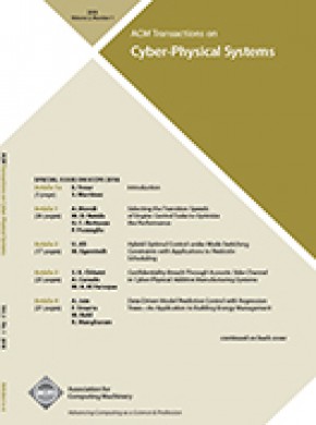 Acm Transactions On Cyber-physical Systems期刊