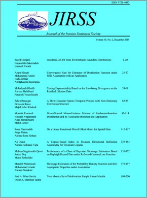 Jirss-journal Of The Iranian Statistical Society期刊
