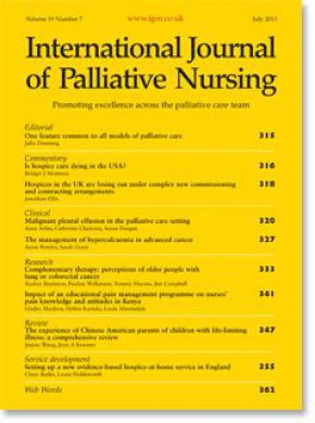 International Journal Of Palliative Nursing期刊