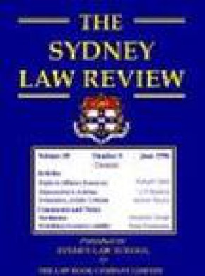 Sydney Law Review期刊