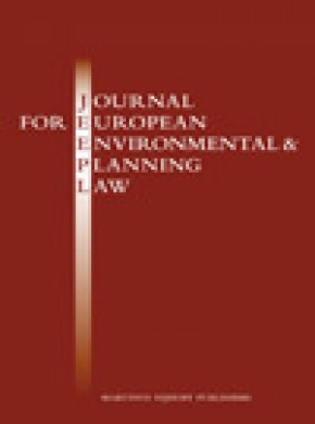 Journal For European Environmental & Planning Law期刊