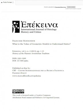 Epekeina-international Journal Of Ontology History And Critics期刊