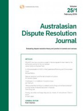 Australasian Dispute Resolution Journal期刊