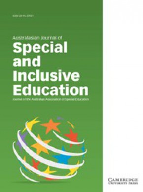 Australasian Journal Of Special And Inclusive Education期刊