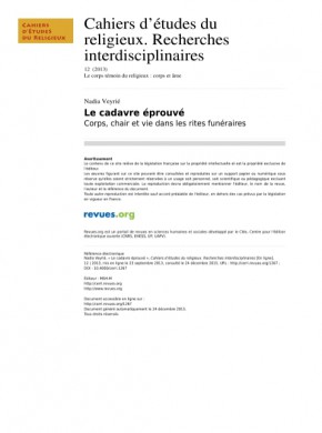 Cahiers D Etudes Du Religieux-recherches Interdisciplinaires期刊