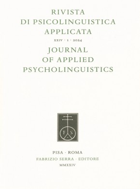 Rivista Di Psicolinguistica Applicata-journal Of Applied Psycholinguistics期刊