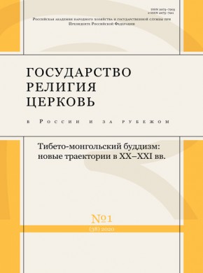Gosudarstvo Religiya Tserkov V Rossii I Za Rubezhom期刊