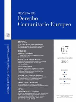 Revista De Derecho Comunitario Europeo期刊