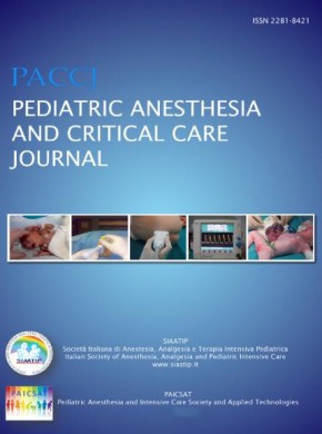 Pediatric Anesthesia And Critical Care Journal期刊