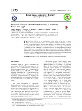 Egyptian Journal Of Botany期刊